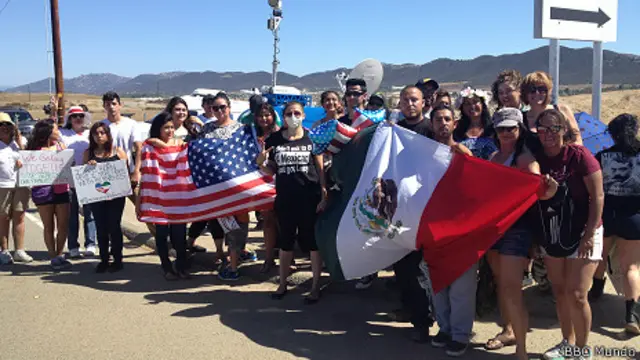 Manifestación en Murrieta, California
