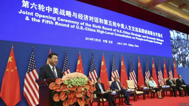 中國國家主席習近平出席聯合開幕儀式併發表講話(09/07/2014)