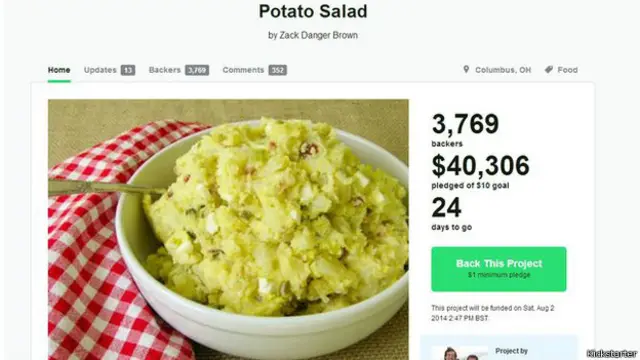 आलू सलाद किकस्टार्टर