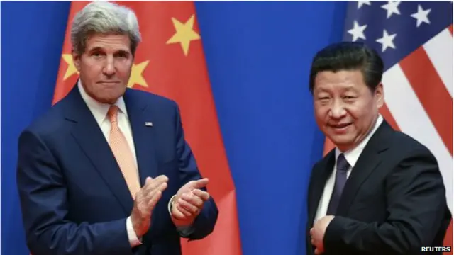 بیجنگ میں جاری امریکہ چین سالانہ مذاکرات میں چین صدر اور امریکی وزیر خارجہ جان کیری نے شرکت کی