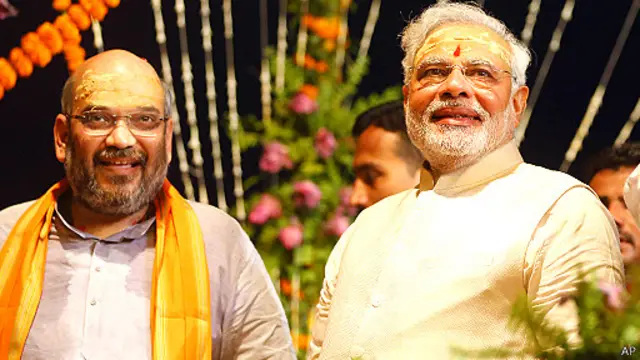نارندرا مودی و امیت شاه