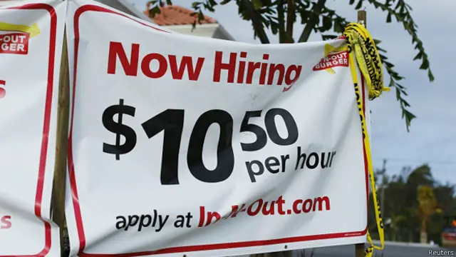 anuncio de trabajo en Estados Unidos