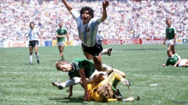 Lance da final entre Argentina x Alemanha em 1986