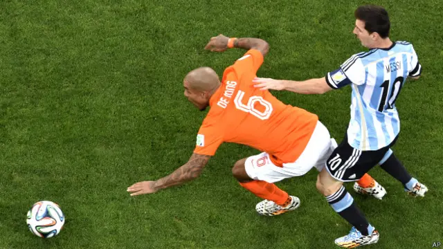 В ходе матча Аргентина-Нидерланды