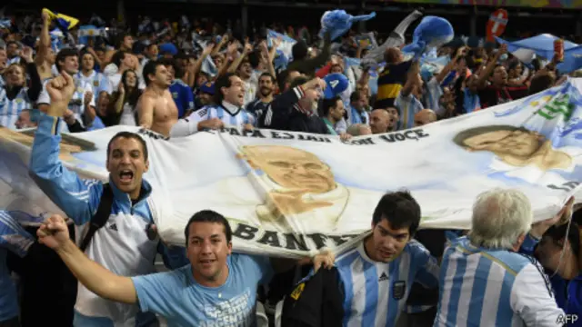 Hinchas de Argentina