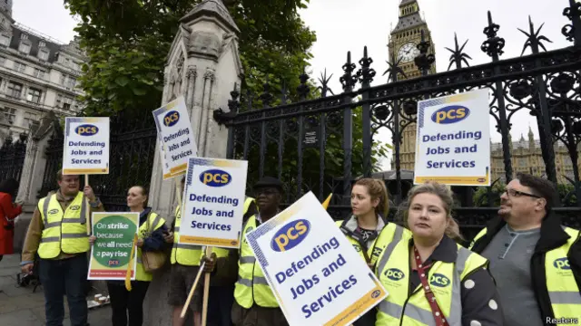 Участники забастовки