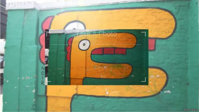 O software permite que a pessoa tire uma foto e compartilhe na mídia social através do pensamento