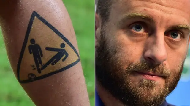 Daniele de Rossi escolheu um ousado sinal de alerta