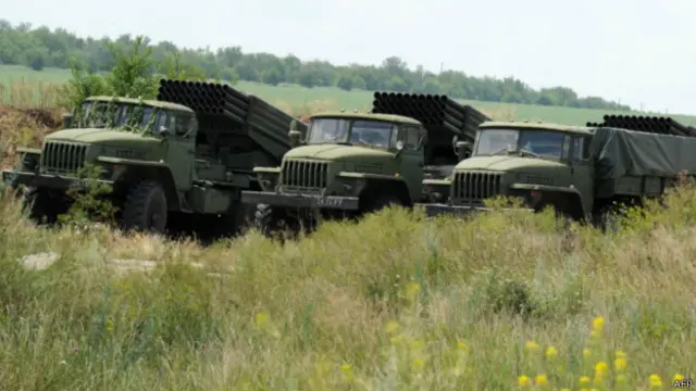 Системы залпового огня "Град" состоят на вооружении многих постсоветских государств