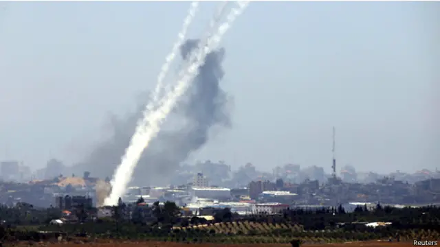 انطلاق صاروخ من غزة