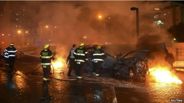 Nhiều hỏa tiễn từ Gaza bị đã bị ngăn chặn, nhưng một số khác đã rơi xuống các thị trấn của Israel