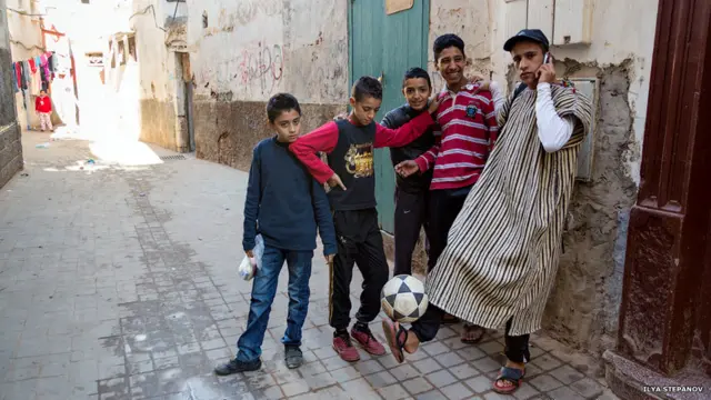 На узких улочках Касабланки.