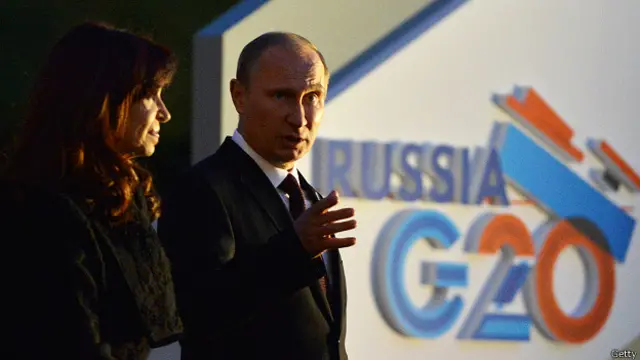 Путин и Киршнер на саммите G20 в Петербурге