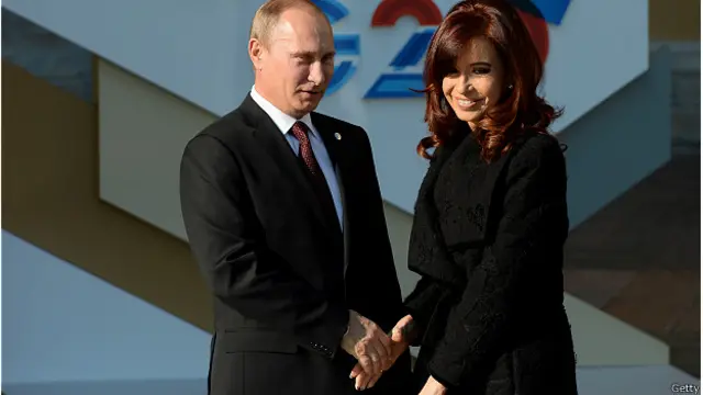Путин и Киршнер на саммите G20 в Петербурге