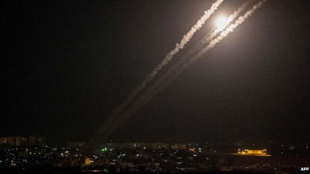 Палестинские ракеты, запущенные из Газы