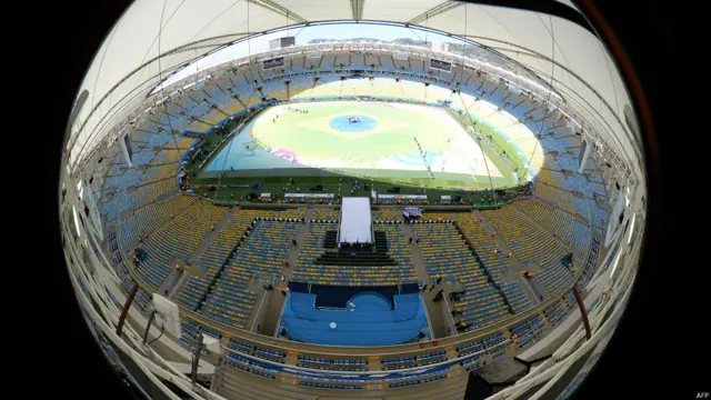 El Maracaná se prepara la ceremonia de clausura...y para la final.