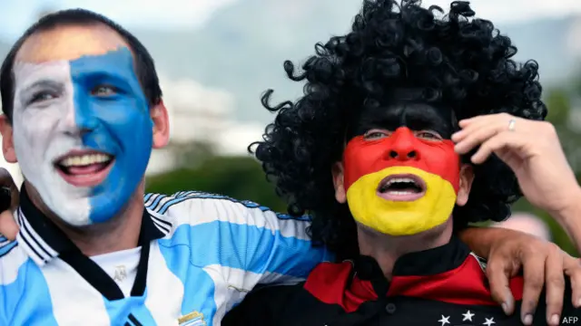 阿根廷和德國球迷