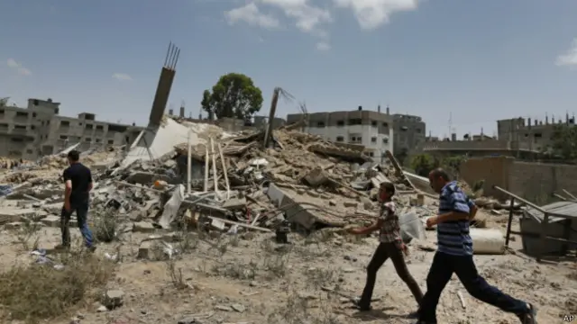 Casa destruida en Gaza