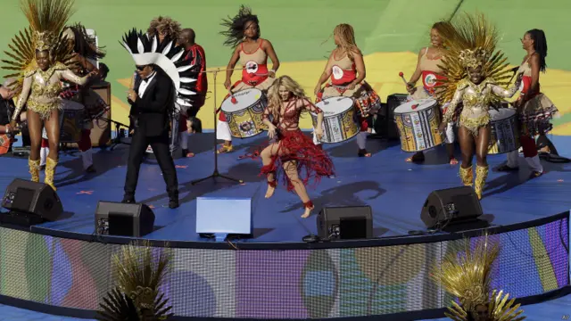 Shakira fue una de las atracciones de la ceremonia de clausura.