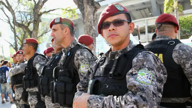 Más de 25.000 agentes de seguridad fueron desplegados en Río de Janeiro.