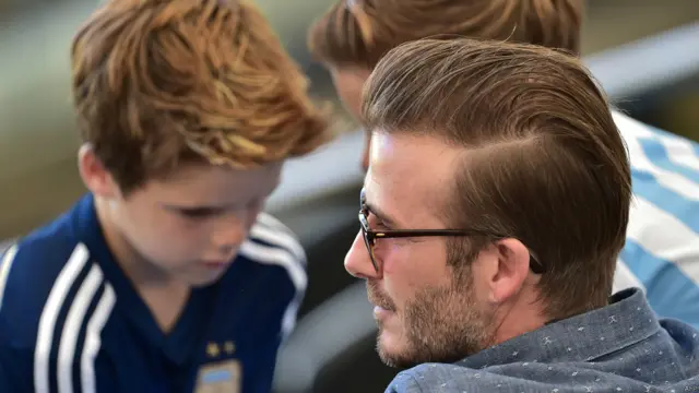 Los hijos de Beckham van con Argentina.