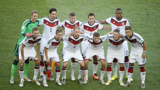 德國隊首發隊員