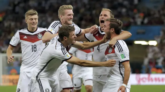 No se puede detener la euforia alemana.