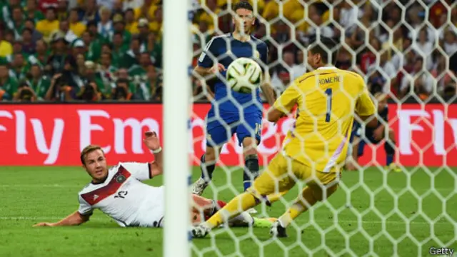 Gol de Mario Götze frente a Argentina