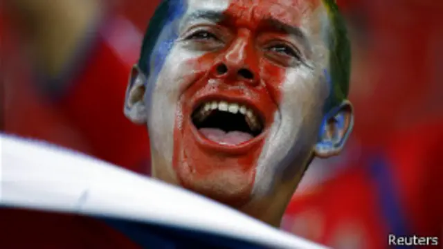 Un aficionado de Costa Rica