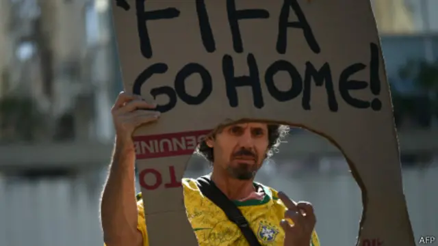 Protesto no Rio | Crédito: AFP