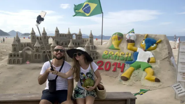 Turistas en Copacabana