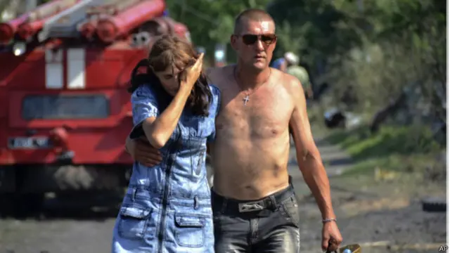 乌克兰轰击卢甘斯克地区后传出死伤报道