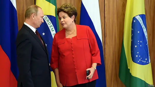 Vladimir Putin y Dilma Rousseff