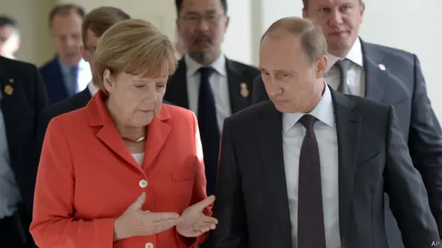 Меркель и Путин