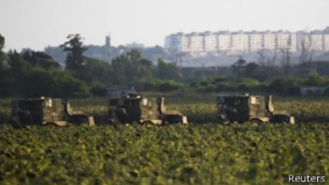 Las operaciones israelíes en torno ha Gaza han disparado rumores de una invasión.