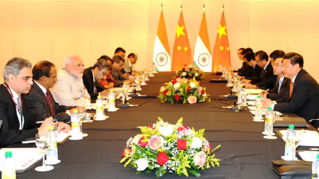 भारत और चीन के प्रतिनिधि मंडल की बैठक