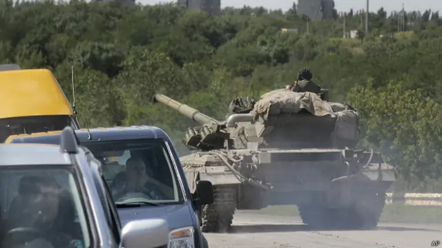 танк пророссийских сепаратистов