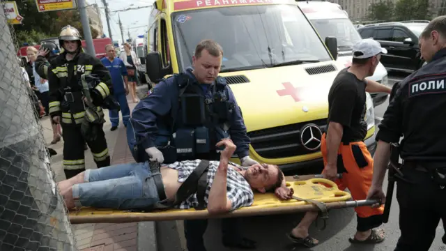 Авария в московском метро: эвакуация