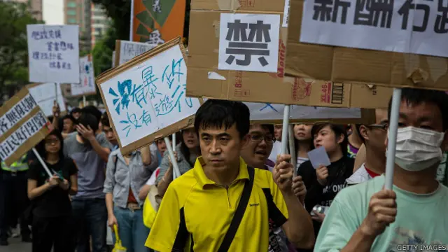 澳門民眾於勞動節遊行（1/5/2014）