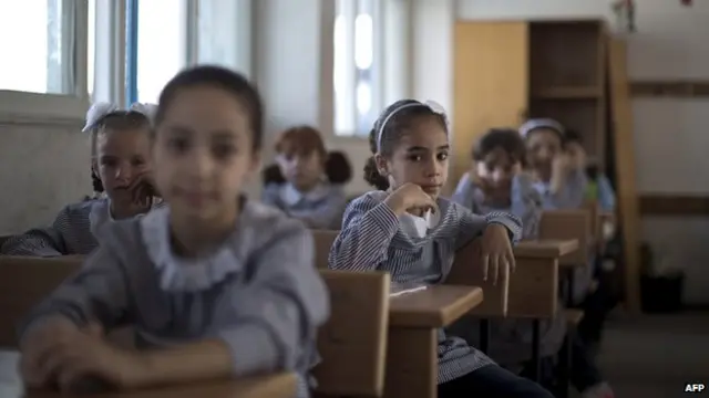Escolas em Gaza (AFP)