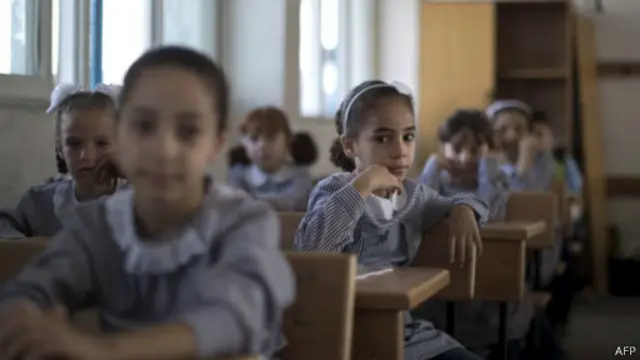 تدير الأمم المتحدة العديد من المدارس في قطاع غزة.