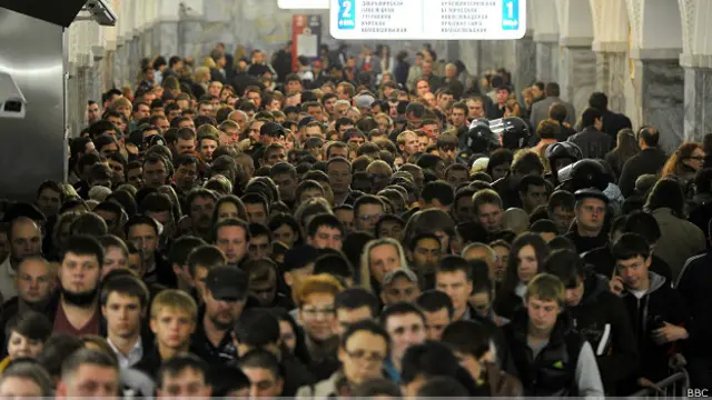 Час пик в московском метро