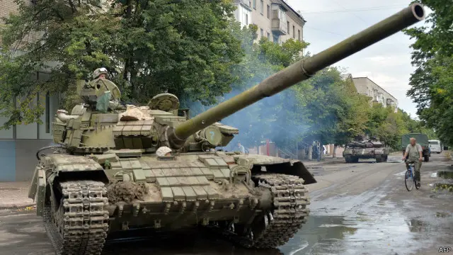 مشرقی یوکرین کے دو علاقوں دونیتسک اور لوہانسک نے خود مختاری کا اعلان کیا تھا