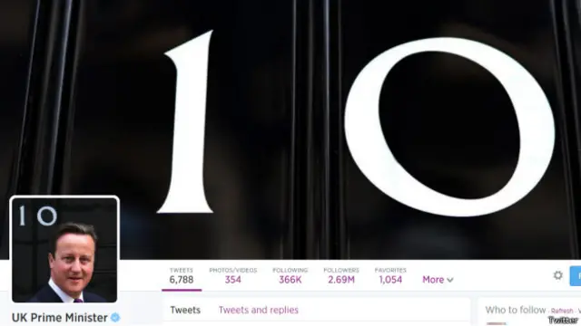 डेविट कैमरन ट्विटर