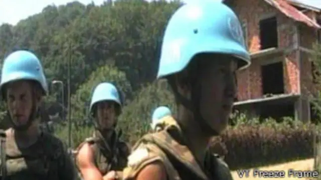 Сребреницадаги Ҳолланд тинчликпарвар кучлари.