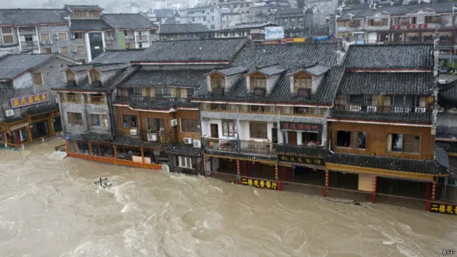 चीन में आई बाढ़