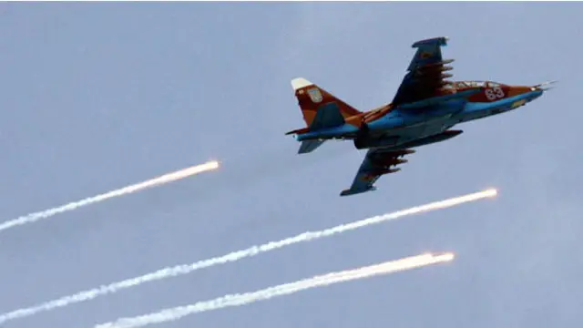 烏克蘭空軍蘇25型對地攻擊機