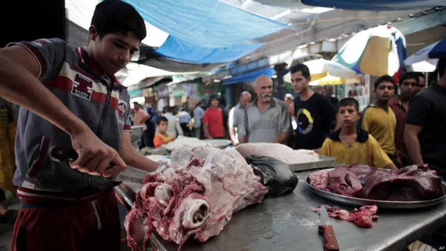 Daging di Gaza City