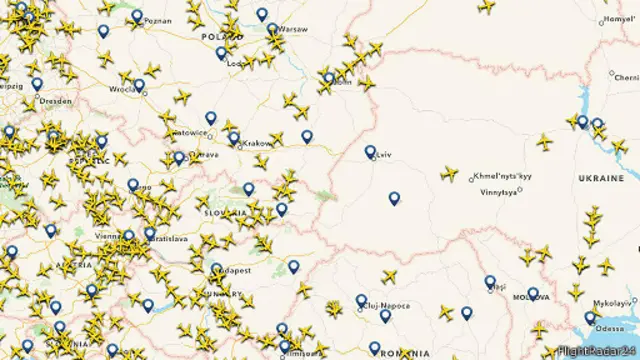 Después del incidente, el espació aéreo ucraniano se despejó.