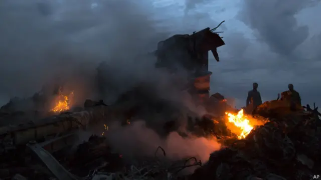 Место падения "Боинга"